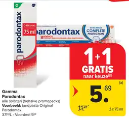 Carrefour Market Gamma Parodontax aanbieding