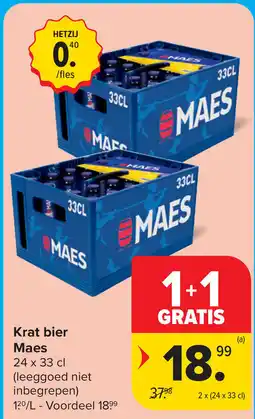 Carrefour Market Krat bier Maes aanbieding