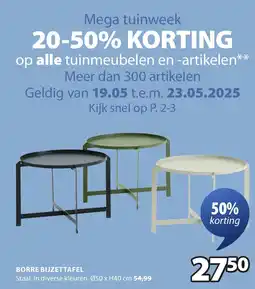 Jysk Borre bijzettafel aanbieding