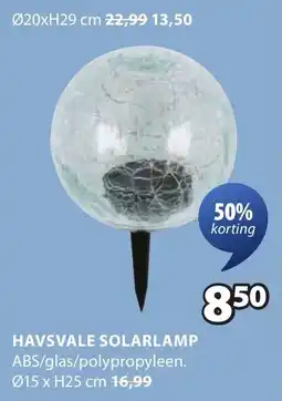 Jysk Havsvale Solarlamp aanbieding