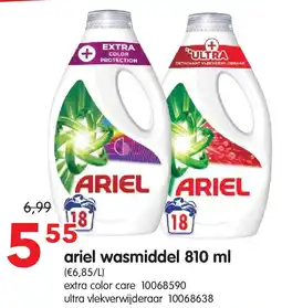 Yess ariel wasmiddel 810 ml aanbieding