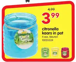 Yess citronella kaars in pot aanbieding
