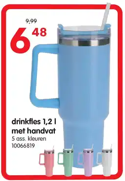Yess drinkfles 1,2 l met handvat aanbieding