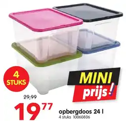 Yess opbergdoos 24 l aanbieding
