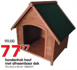 Yess hondenhok hout met afneembaar dak aanbieding