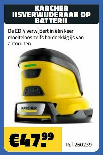Karcher ijsverwijderaar op batterij