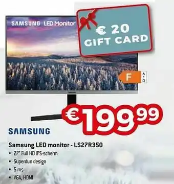 Exellent Samsung led monitor - ls27r350 aanbieding