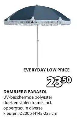 Jysk Dambjerg Parasol aanbieding