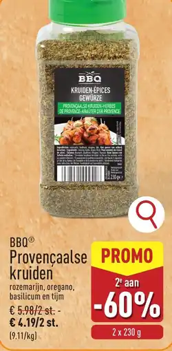 ALDI BBQ Provencaalse kruiden aanbieding