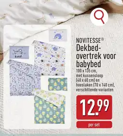 ALDI Novitesse dekbedovertrek voor babybed aanbieding