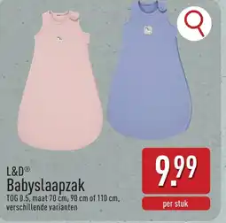 ALDI L&D Babyslaapzak aanbieding