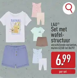 ALDI L&d set met wafelstructuur aanbieding