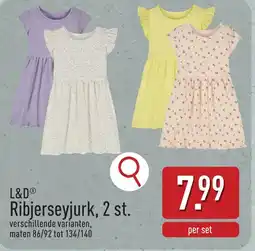 ALDI L&D Ribjerseyjurk, aanbieding