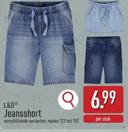 ALDI L&D Jeansshort aanbieding