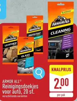 ALDI Armor all reinigingsdoekjes voor auto aanbieding