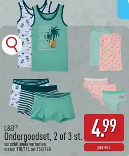 ALDI L&D Ondergoedset aanbieding