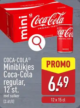 ALDI Coca-Cola Miniblikjes Coca-Cola regular, aanbieding