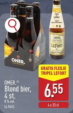 ALDI Omer Blond bier 8% vol aanbieding