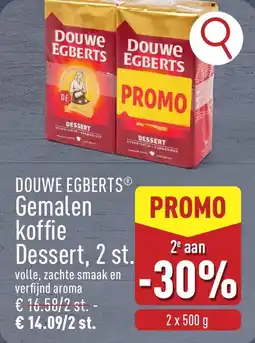 ALDI Douwe egberts gemalen koffie dessert aanbieding