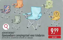 ALDI Adventuridge opvouwbare campingstoel voor kinderen aanbieding