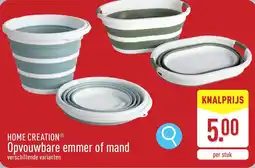 ALDI Home creation opvouwbare emmer of mand aanbieding