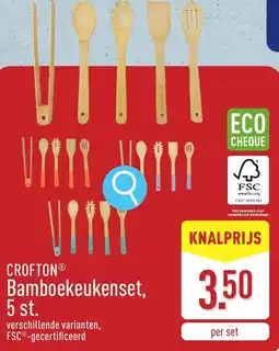 ALDI Crofton bamboekeukenset aanbieding