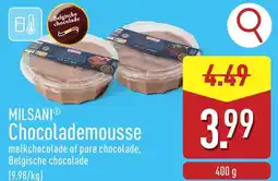 ALDI Milsani chocolademousse aanbieding