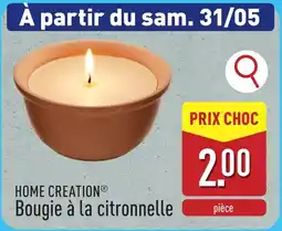 ALDI Home Creation Bougie à la citronnelle aanbieding