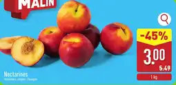 ALDI Nectarines aanbieding