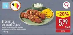 ALDI Brochette de bœuf aanbieding
