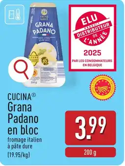 ALDI Cucina Grana Padano en bloc aanbieding
