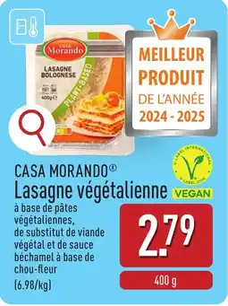 ALDI Casa Morando Lasagne végétalienne aanbieding