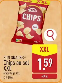 ALDI Sun snacks chips au sel xxl aanbieding