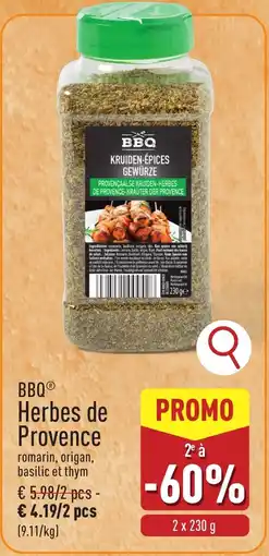 ALDI BBQ Herbes de Provence aanbieding