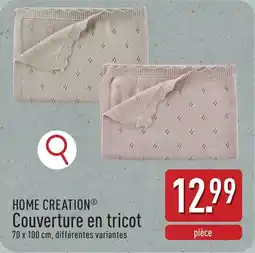 ALDI Home creation couverture en tricot aanbieding