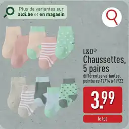 ALDI L&D Chaussettes aanbieding