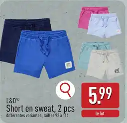 ALDI L&D Short en sweat aanbieding