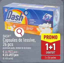 ALDI Dash capsules de lessive aanbieding