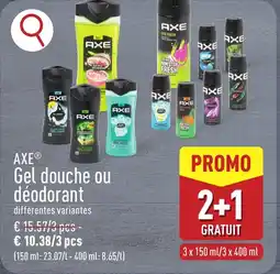 ALDI AXE Gel douche ou déodorant aanbieding