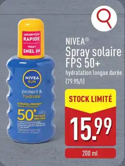 ALDI Nivea spray solaire FPS 50+ aanbieding