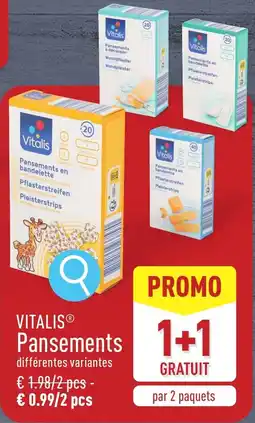 ALDI Vitalis Pansements en aanbieding