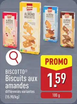 Biscotto biscuits aux amandes