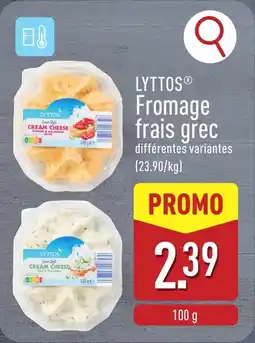 ALDI Lyttos Fromage frais grec aanbieding