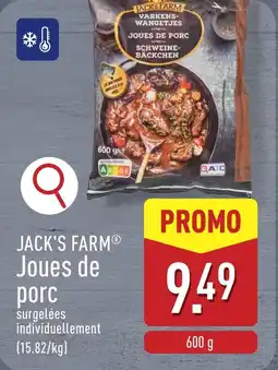 ALDI Jack's farm joues de porc aanbieding