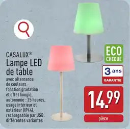 ALDI Casalux Lampe LED de table aanbieding