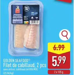 ALDI Golden Seafood Filet de cabillaud aanbieding