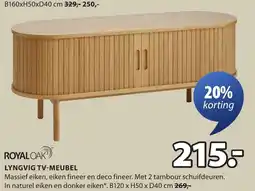 Jysk Royaloak lyngvig tv-meubel aanbieding