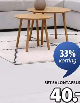 Jysk MUNKEBO TAFELSET aanbieding