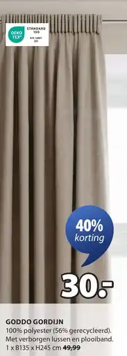 Jysk Goddo gordijn aanbieding