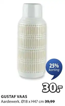 Jysk Gustaf vaas aanbieding